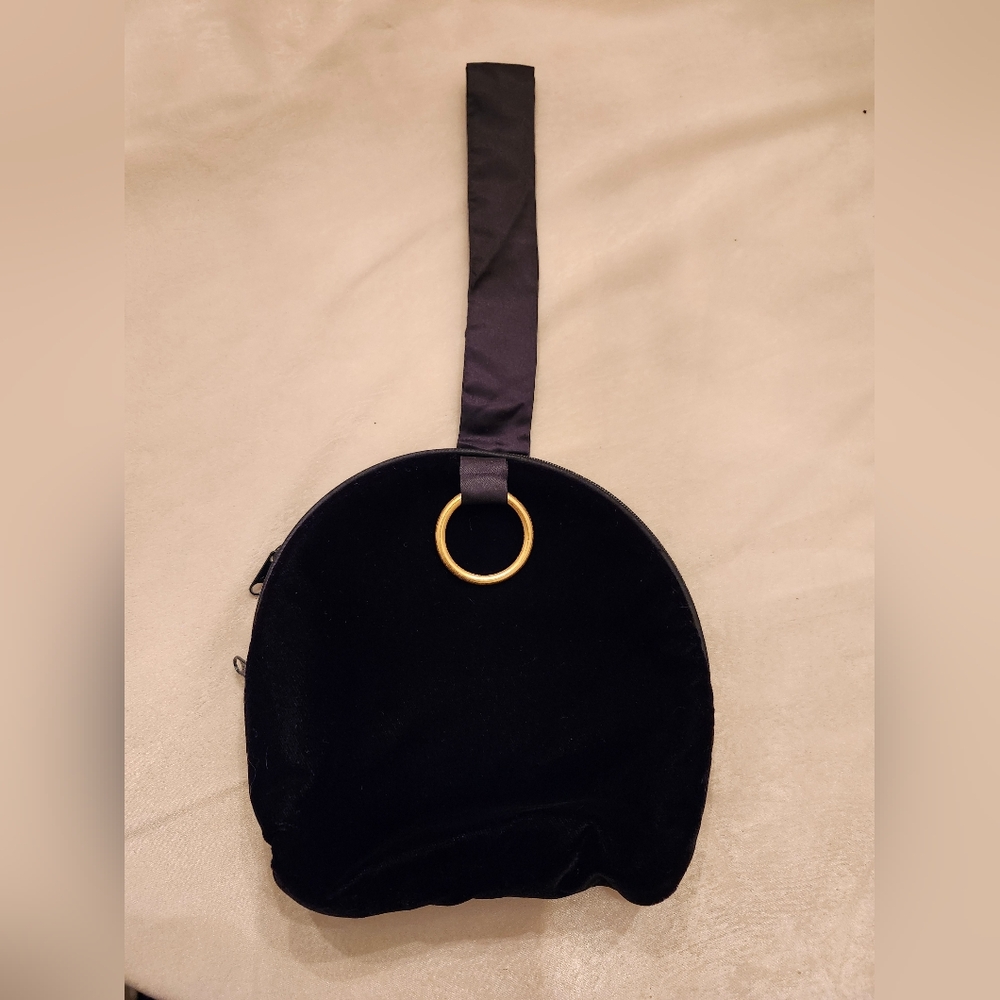 Black Velvet Pouch Bag